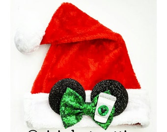 mickey ears santa hat