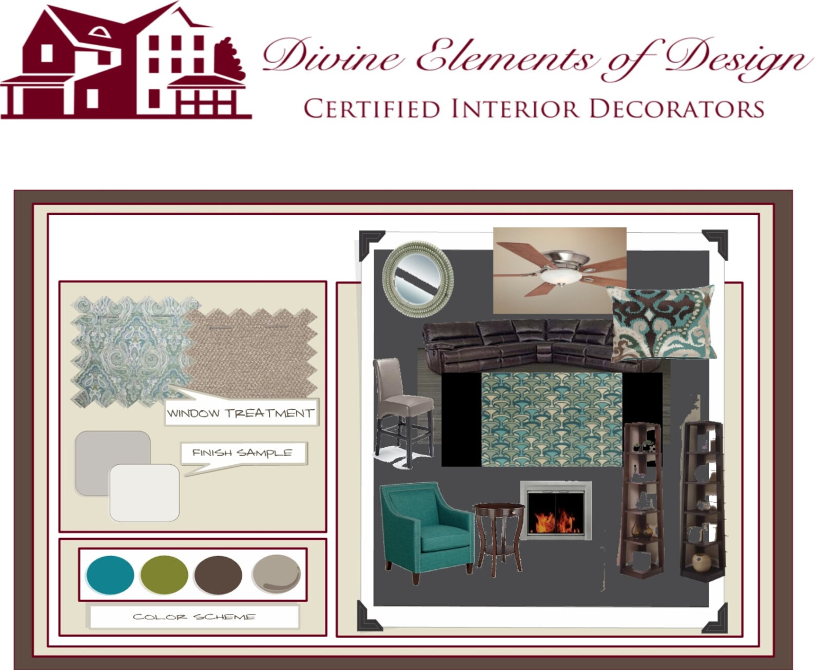 Custom Interior Design Mood Board and Plan | Etsy
