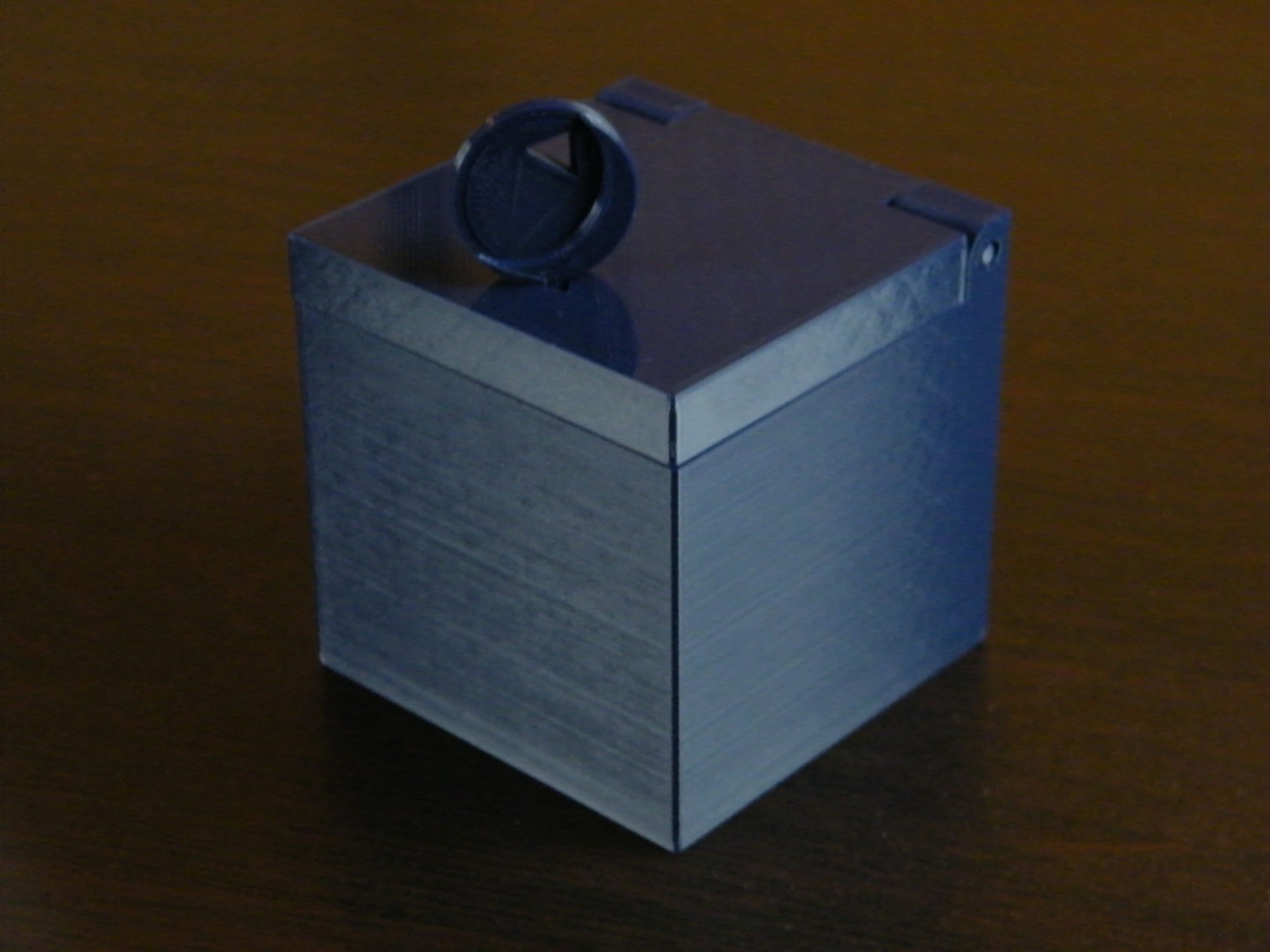 3d printed mysterious blue box inspired by Mulholland drive Etsy