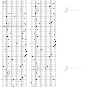 May include: A black and white sheet music sample for a music box. The sheet music is divided into two columns, with the notes represented by black dots. The sheet music is labeled "Sheet sample" and "not this song". The text "BPM=120" and "120 Notes/51.20 cm" is also included. The sheet music is for a song with the notes D, A, C, E, F, G, A, C, D, E, F, G, A, C, E, C, G, B, D, F, G, A, B, C, D, F, G, A, B, D.