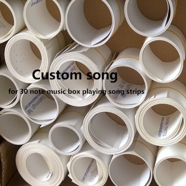 Custom music especially for 30 note strip-type music box Customized gift Personalized song, custom song personalized Valentine's day