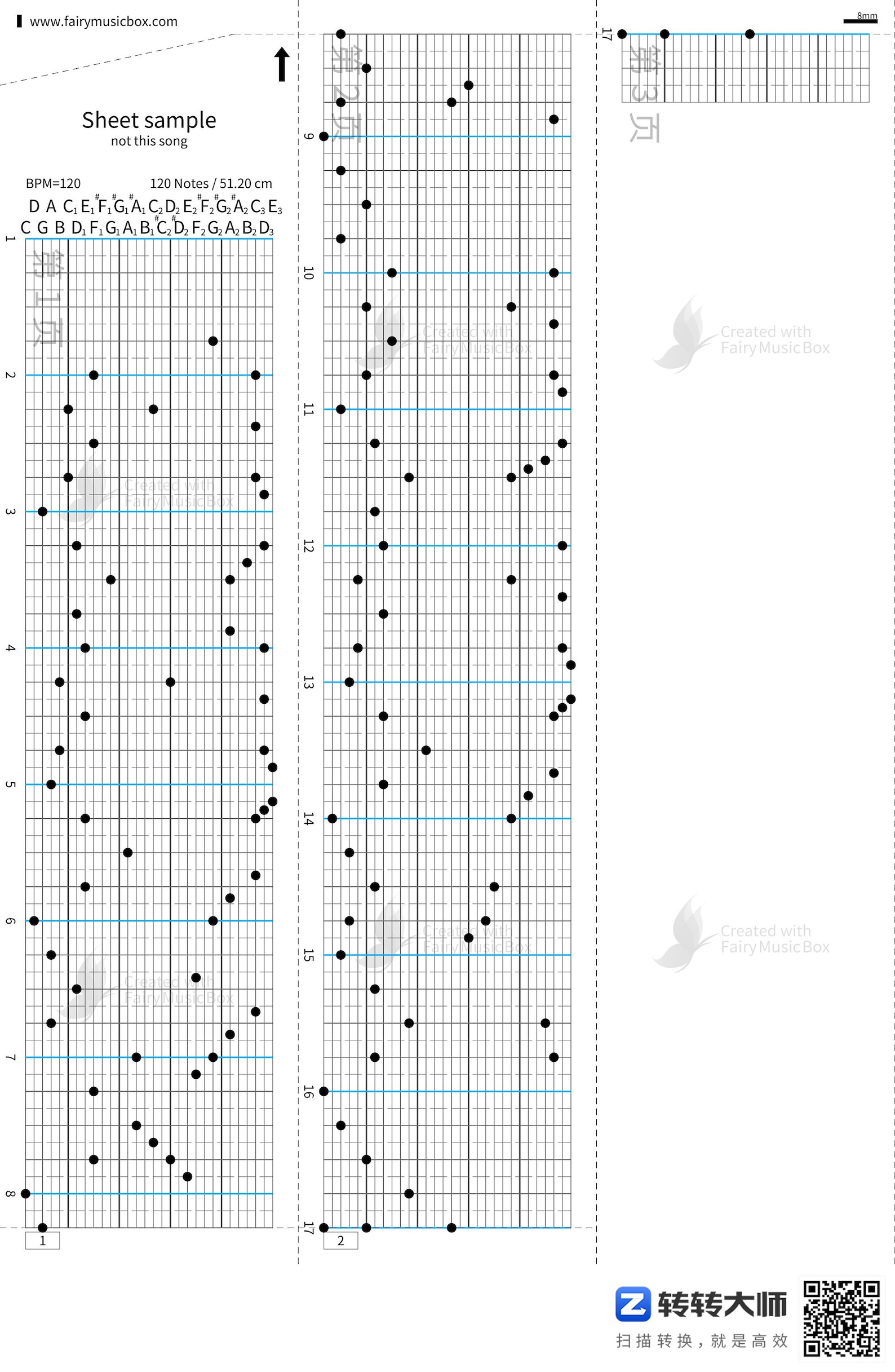 Angela by Bob James, Sheet File for 30 Note Music Box Playing Paper ...