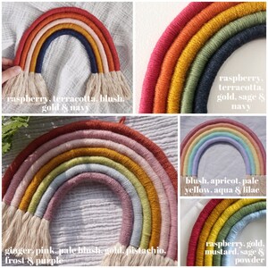 Custom Macrame Rope Rainbow Wall Hanging image 8