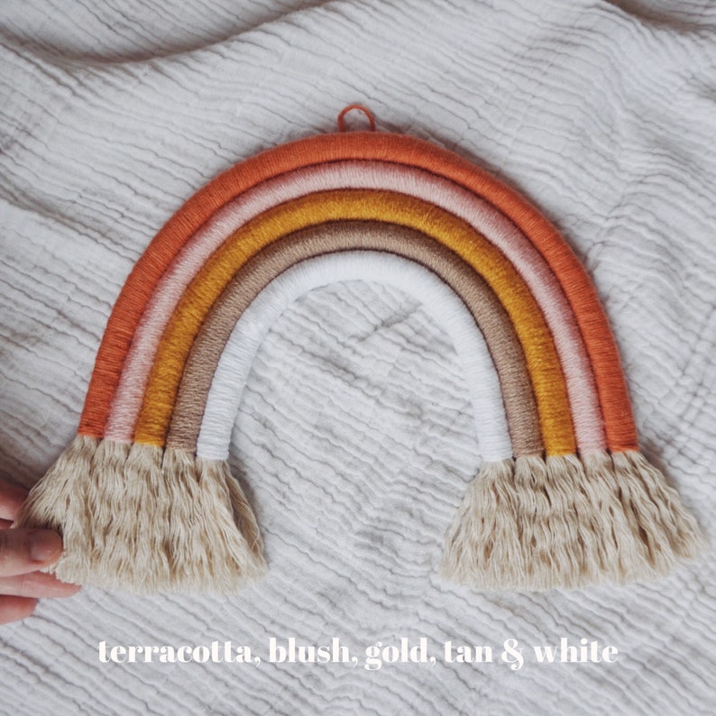 Custom Macrame Rope Rainbow Wall Hanging image 5