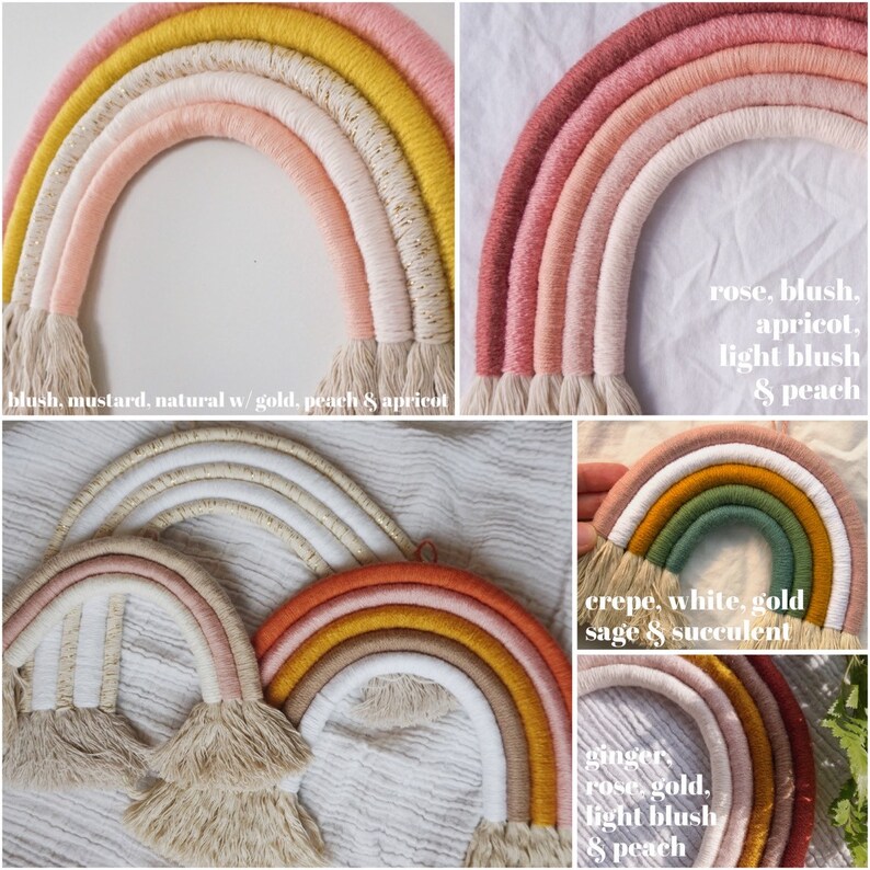 Custom Macrame Rope Rainbow Wall Hanging image 7