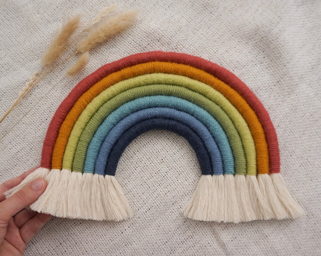 Macrame Rope Rainbow Etsy