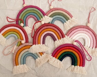 Mini Macrame Rope Rainbow