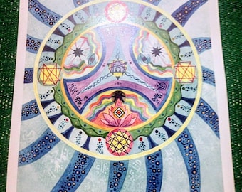 Star Ray Mandala Paper Print