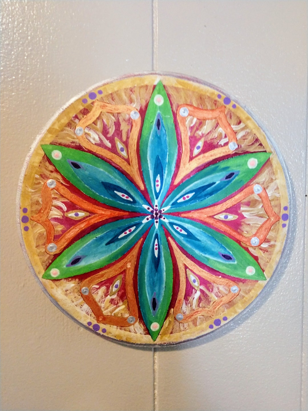 Golden Seed of Life Sacred Geometry Wooden Disk Etsy