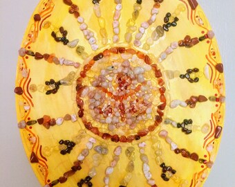 The Eternal Sun Code Crystal Grid Original Canvas