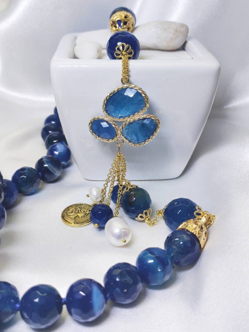 Necklace with stones