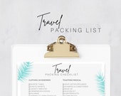 Travel Packing Checklist – Printable Vacation Planner (PDF Download)