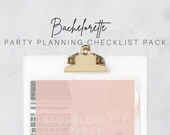 Bachelorette Party Planning Checklist – 8-Page Printable (PDF Download)