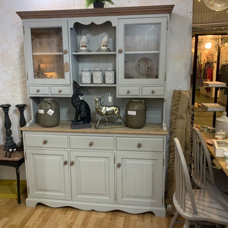 Sold Solid Pine Welsh Dresser Etsy