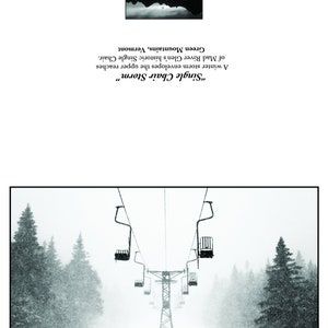 Blank Greeting Card: &quot;Single Chair Storm&quot; by Ember Photography