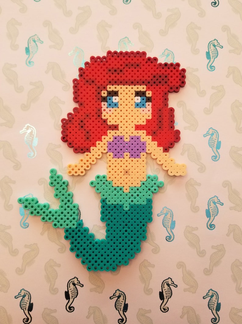 Ariel from Disney's The Little Mermaid Perler Bead Etsy