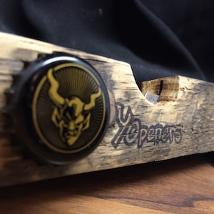 Custom Engraved Bourbon Barrel YOpener image 2