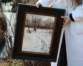 Original winter landscape painting| Fine art original landscape painting| Original watercolor painting| Fine art original snow painting|snow