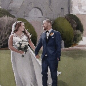 Wedding painting from photo| Wedding gift| gift| custom wedding gift| wedding portrait| custom wedding gift| custom portrait painting