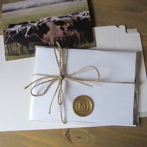 cow greeting card blank cow card blank greeting card with cows Rural cow noteecard cow card cow print cow art cow thank you note cow image 8