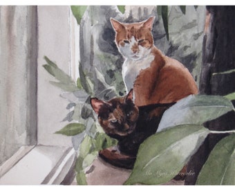 Custom pet portrait painted from a photo| watercolor pet portrait| custom pet portrait | pet painting| dog portrait| cat portrait| dog art