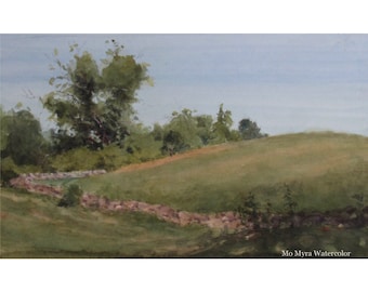 Framed landscape painting |original art| Hill-Stead Museum Painting| Connecticut fine art |original painting| Connecticut landscape art