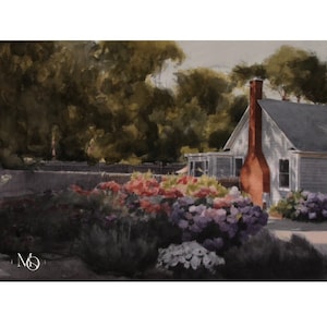 cape cod original painting|watercolor painting|cape codhouse art print|painting| cape cod watercolor| fine art| cape cod original print| art