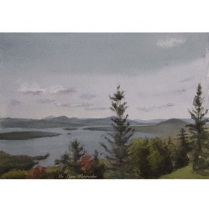Landscape painting| Height of Land Rangley Maine Painting | landscape  painting|landscape painting| Maine mountain landscape| Mountain art