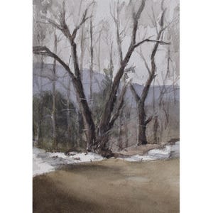 Vermont landscapePainting| Original watercolor Vermont Mountains| Landscape painting with mountains| Vermont | original Watercolor