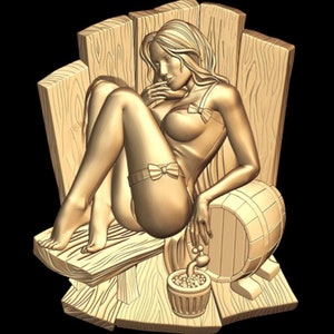 ManCave Sauna and Suds Sexy STL 3D Print File