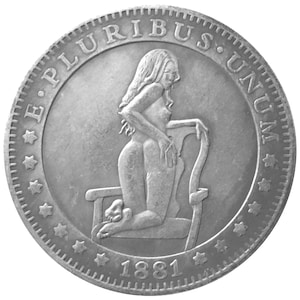 Invitation Only V3 Novelty Good Luck Heads Tails Vintage Hobo Coin Art US Seller FAST Shipping!