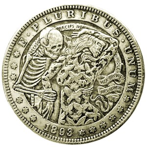 Timeless Beauty Novelty Good Luck Heads Tails Vintage Hobo Coin Art US Seller FAST Shipping!
