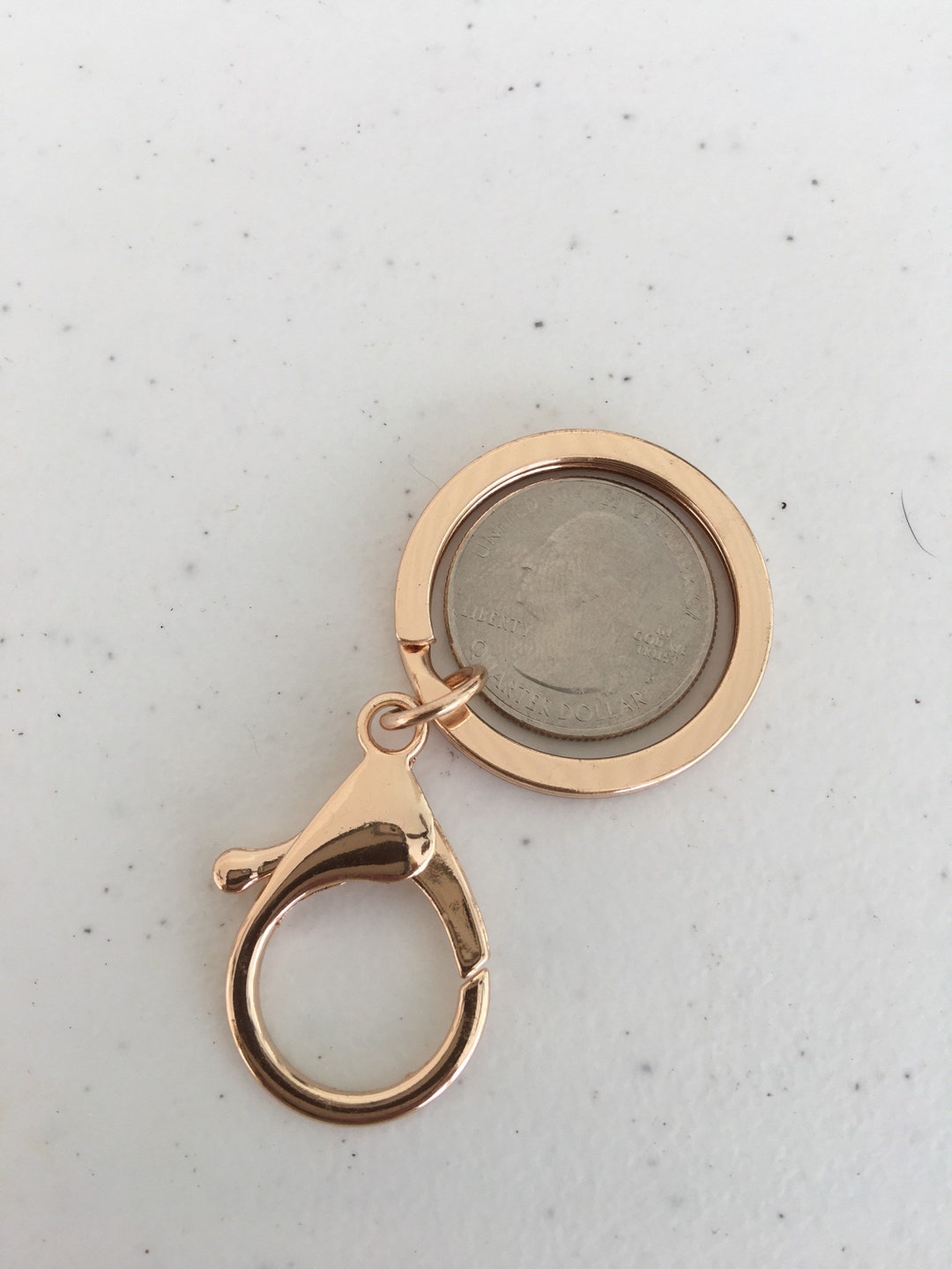 10 20 30 Gold Tone Key Ring With Lobster Claw Clasp Etsy