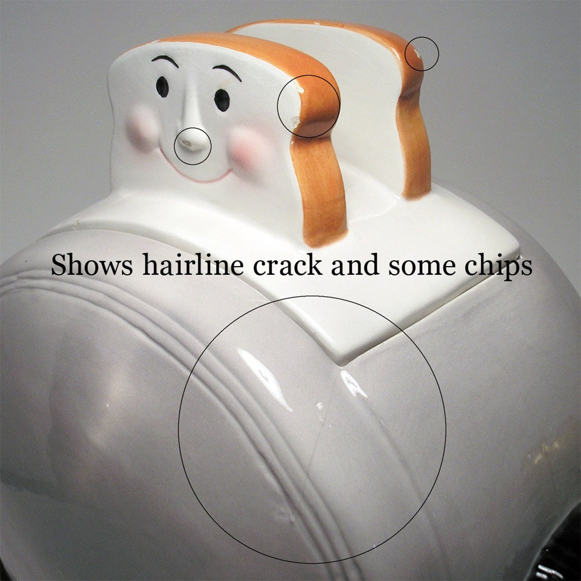 Vintage Cookie Jar Clay Art Toaster Cookie Jar 1993 hand Etsy