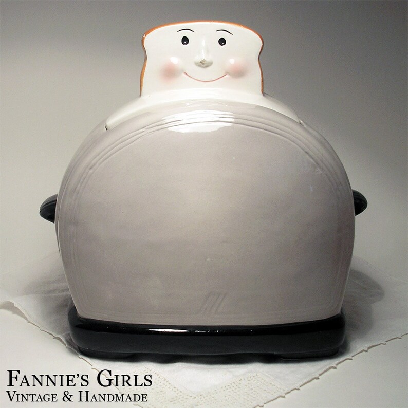 Vintage Cookie Jar Clay Art Toaster Cookie Jar 1993 hand Etsy