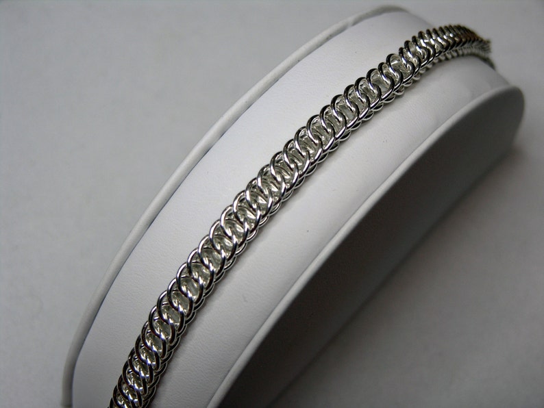 - Argentium Silver 18g Lobster Claw Clasp Soldered 4 in 1 Half Persian Bracelet