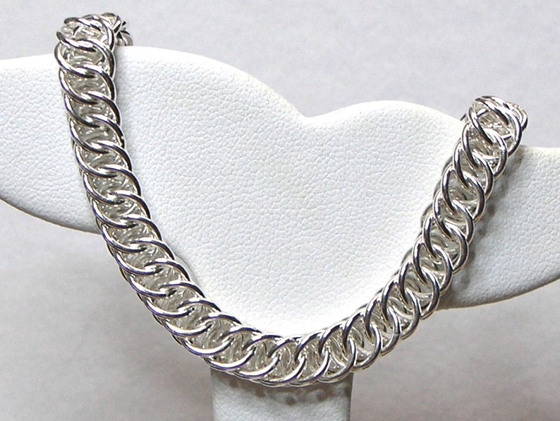 - Argentium Silver 18g Lobster Claw Clasp Soldered 4 in 1 Half Persian Bracelet