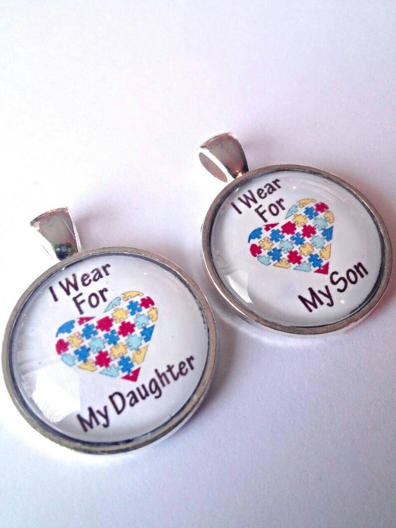 Autism Mom Necklace Autism Jewelry Puzzle Piece Heart Etsy