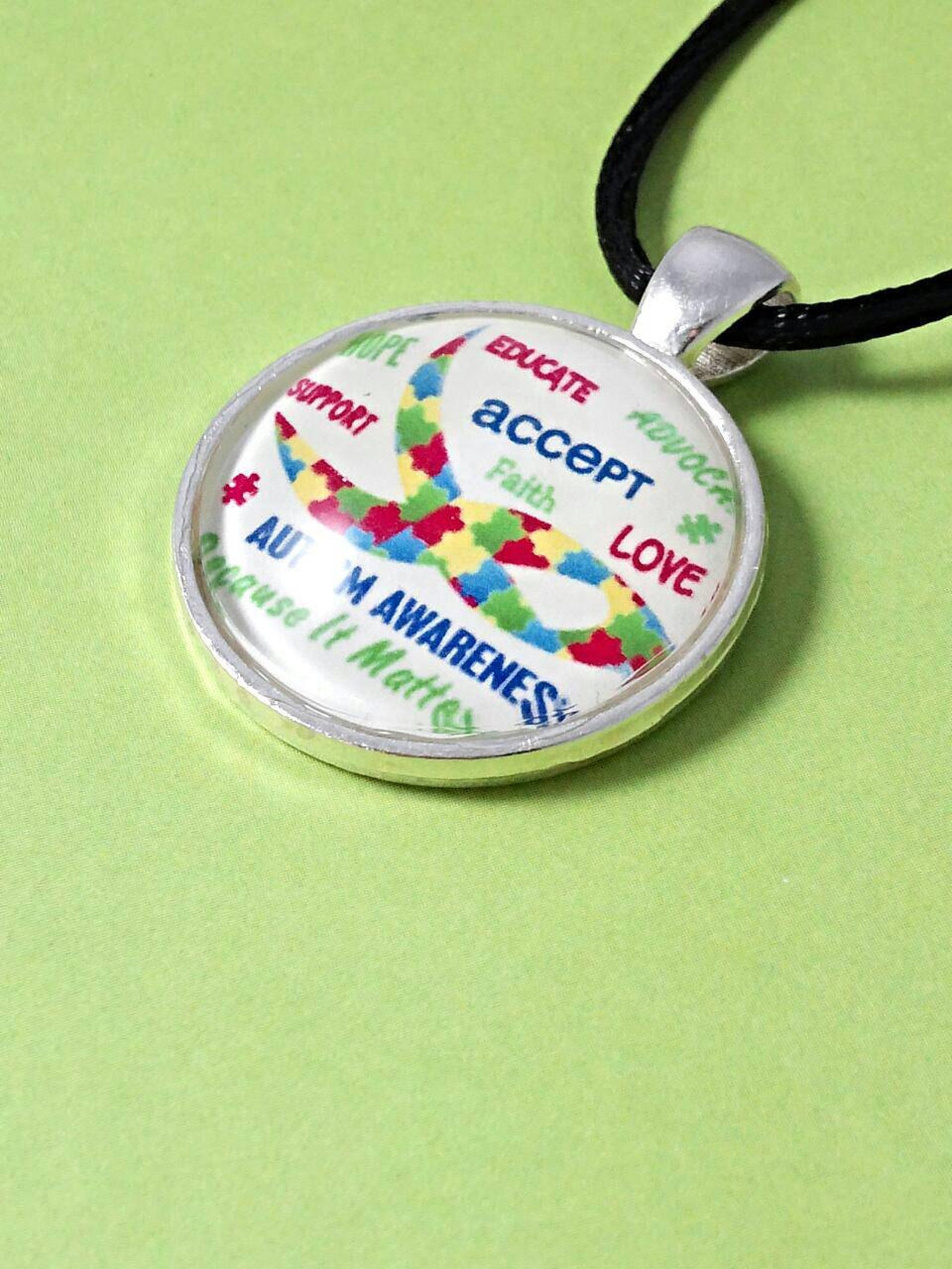 Autism Awareness Because It Matters. Autism Necklace Etsy