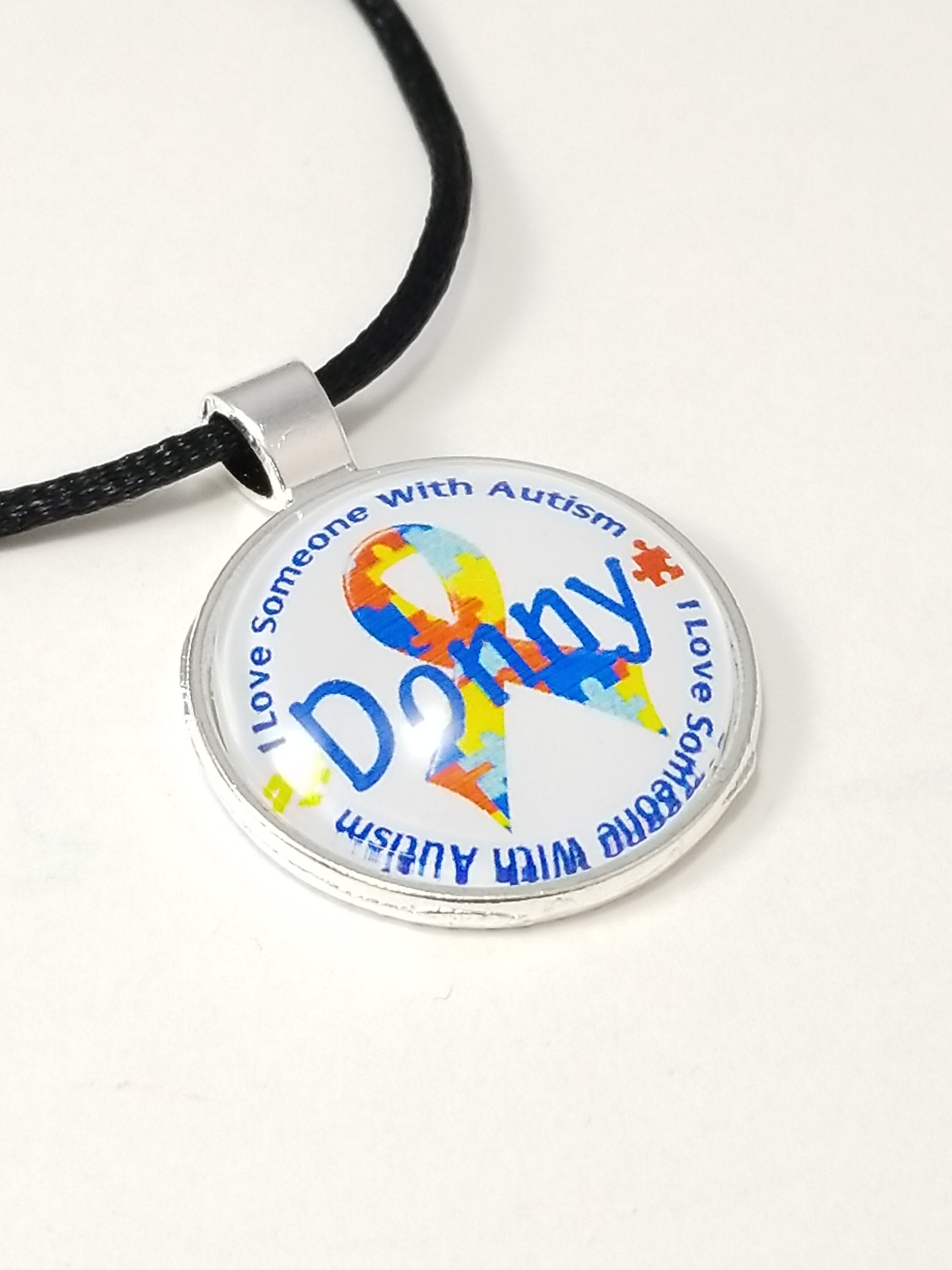 Autism Personalized Necklace Keychain Autism Jewelry Autism Etsy