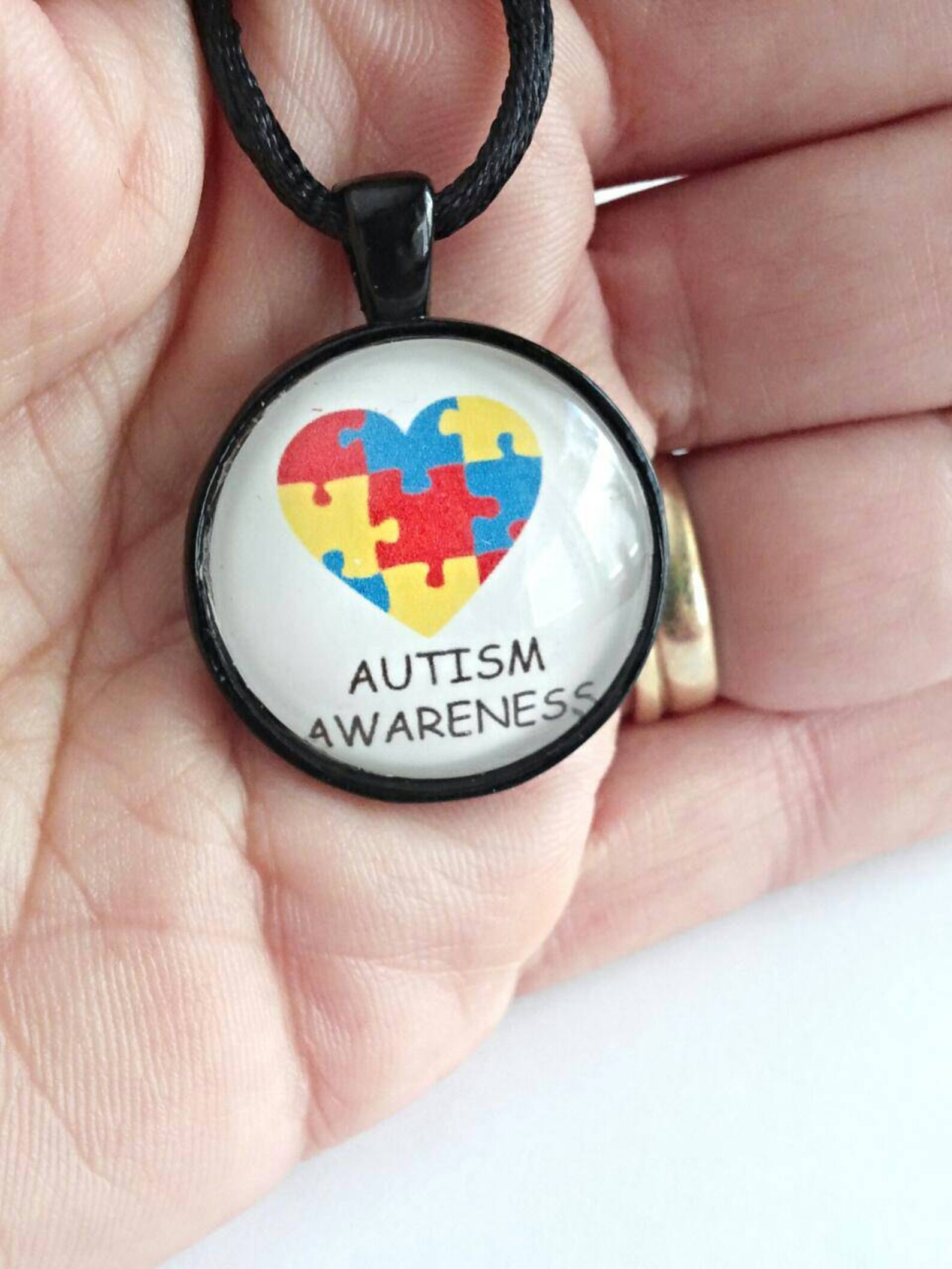 Autism Necklace Autism Pendant Autism Jewelry Autism Etsy