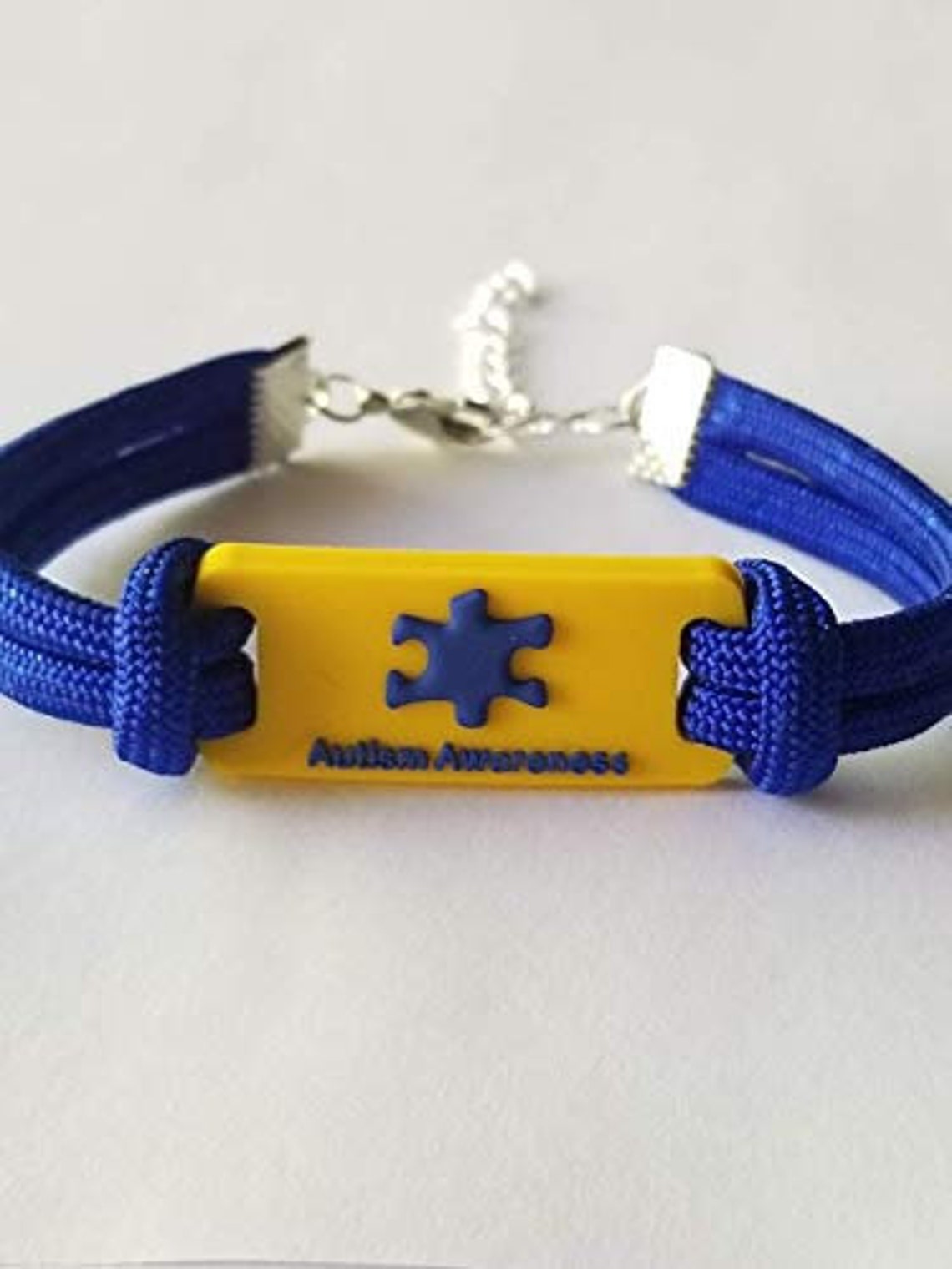 Autism Bracelet Autism ID Bracelet Blue or Pink Paracord Etsy