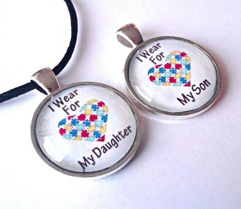 Autism Mom Necklace Autism Jewelry Puzzle Piece Heart Etsy