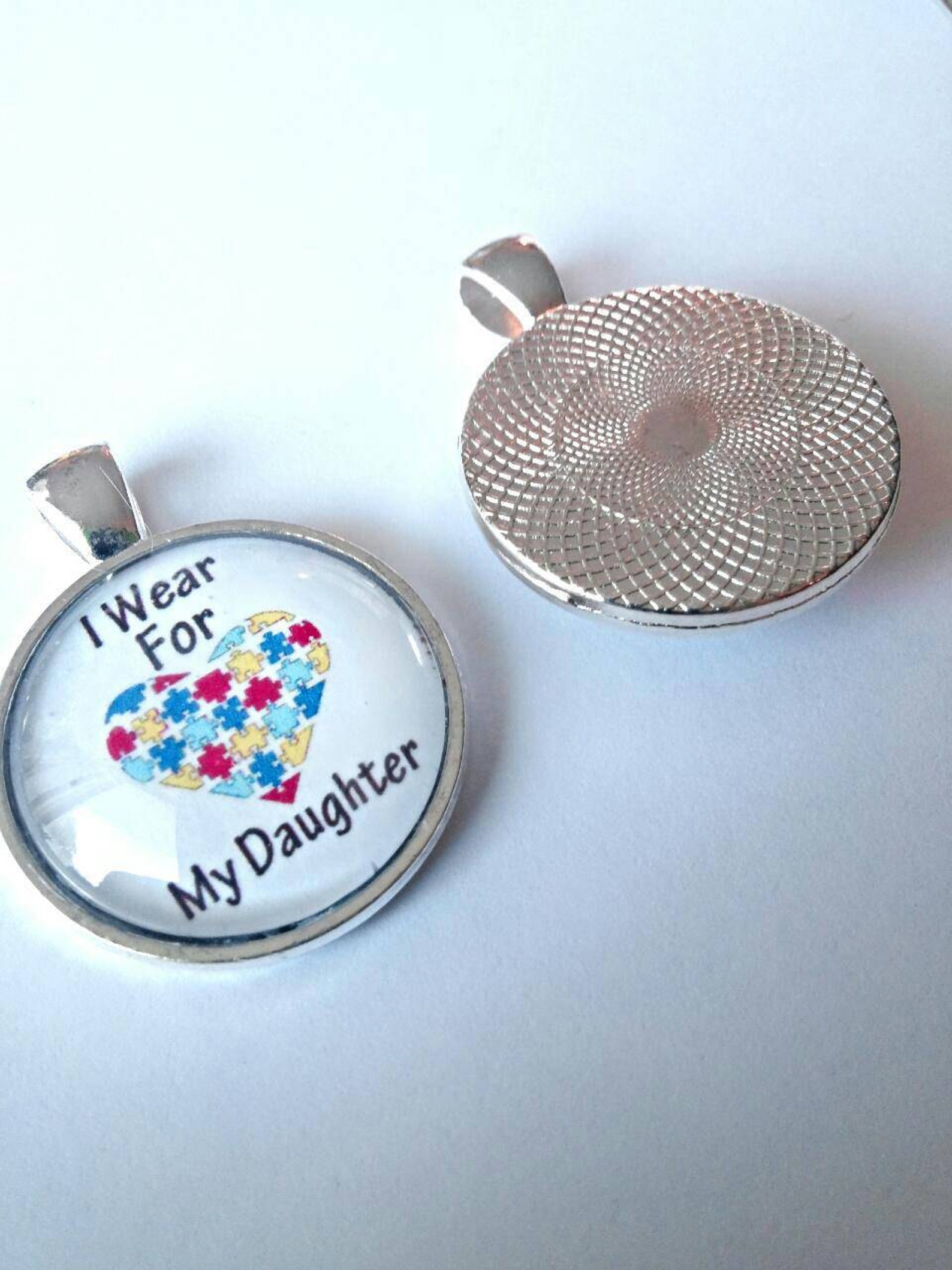 Autism Mom Necklace Autism Jewelry Puzzle Piece Heart Etsy