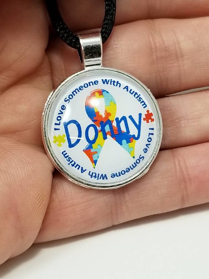 Autism Name Necklace or Keychain Great Gift for Autism Mom and Etsy