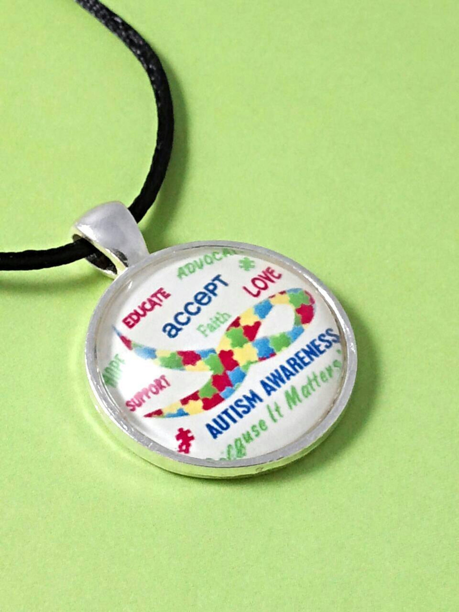 Autism Awareness Because It Matters. Autism Necklace Etsy