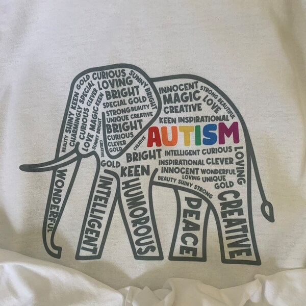Proud Autism Aunt Tee Elephants, Wear This Autism Aunt Shirt