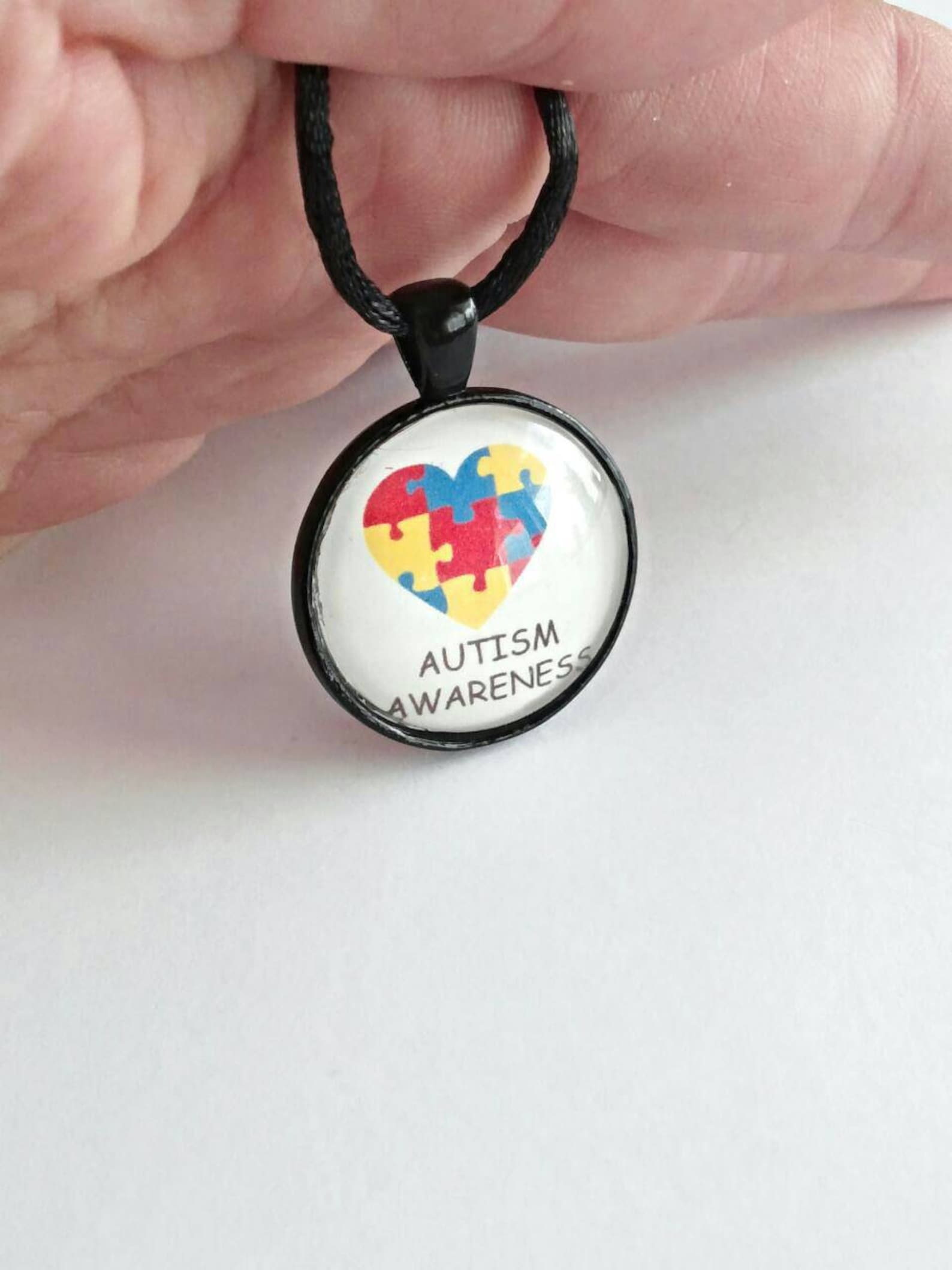 Autism Necklace Autism Pendant Autism Jewelry Autism Etsy