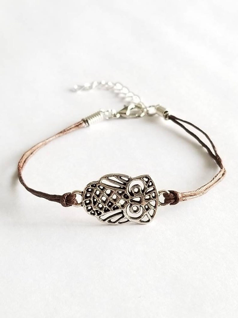Simple Owl Bracelet Owl Jewelry String Bracelets Friendship Etsy
