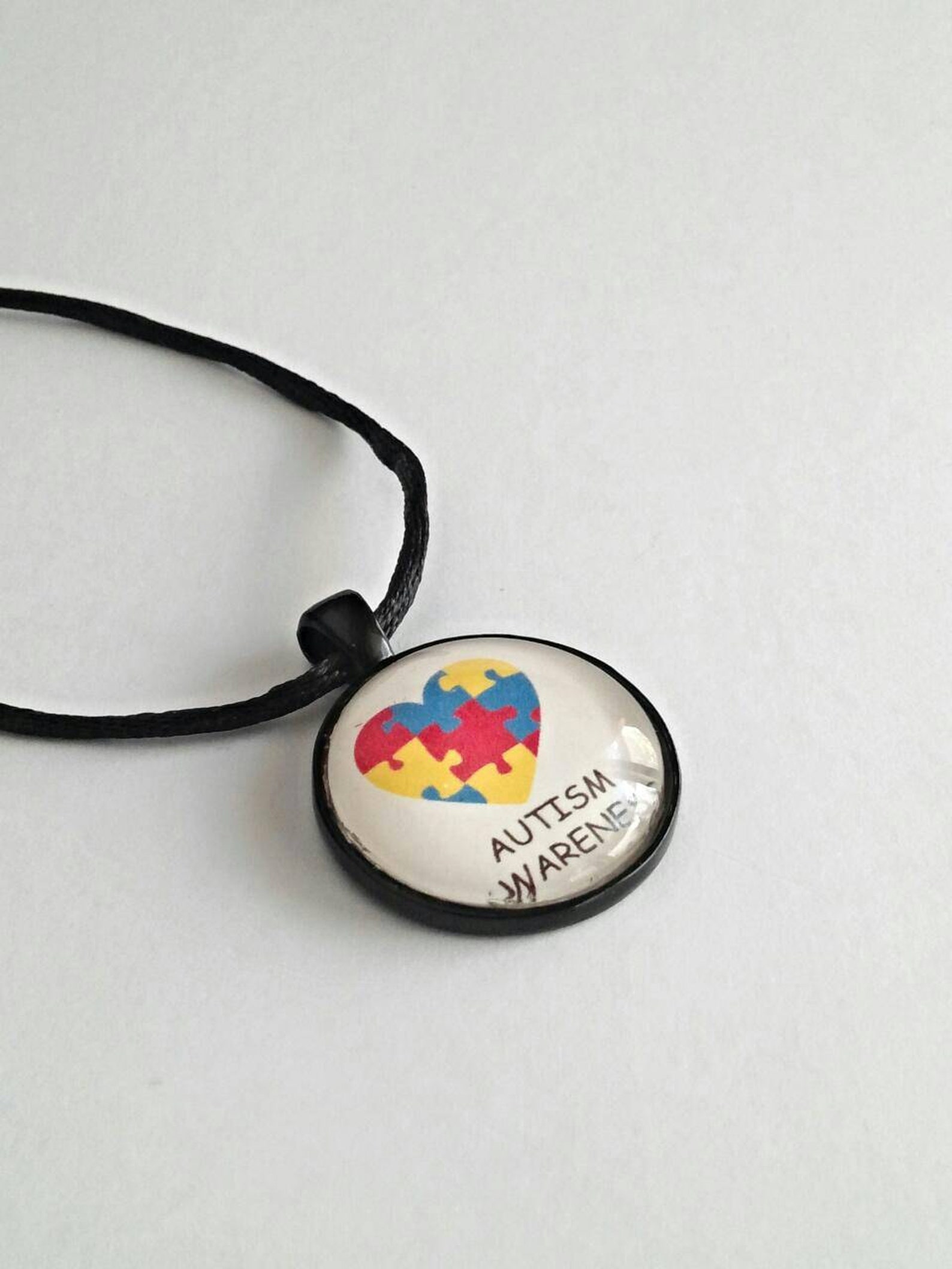 Autism Necklace Autism Pendant Autism Jewelry Autism Etsy